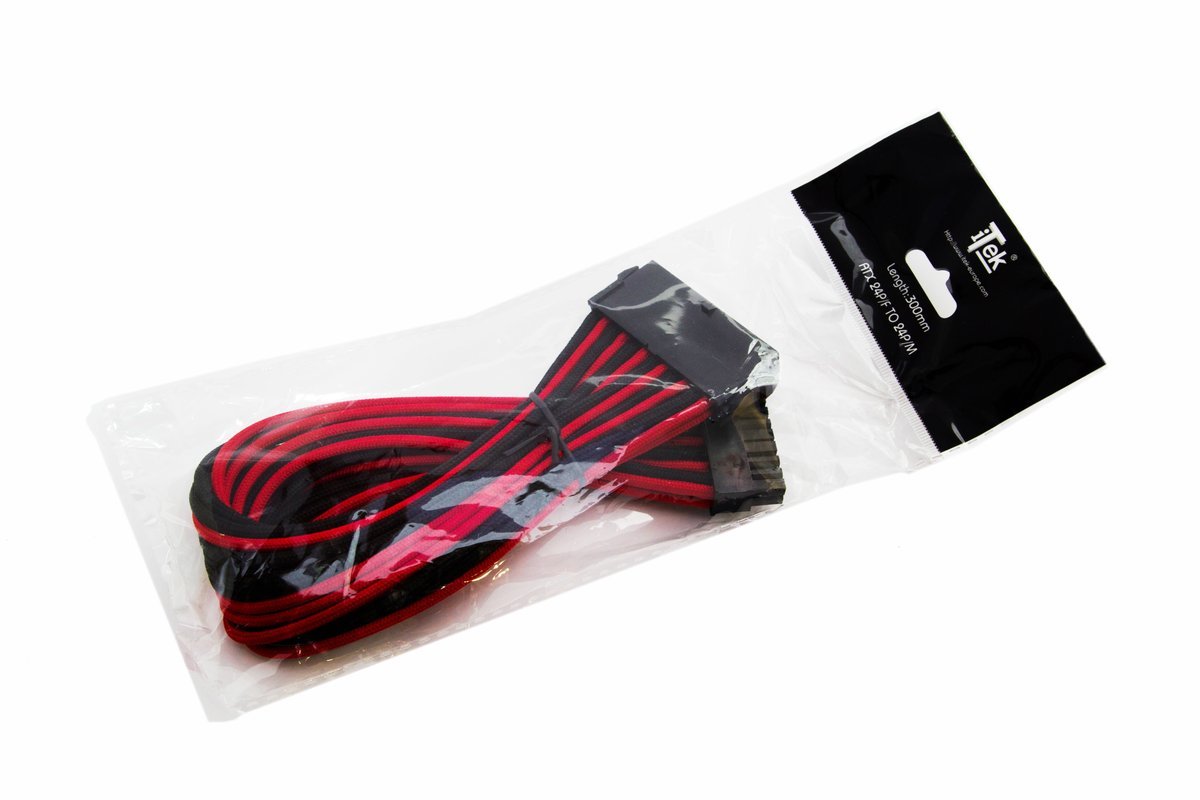 Cavo\Prolunga Sleevato ATX 24Pin Femmina a 24Pin Maschio- …