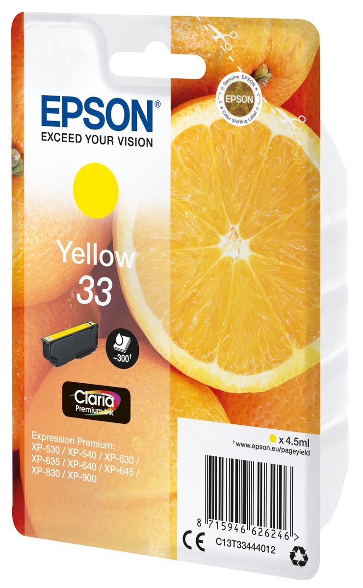 EPSON T33 CARTUCCIA INK GIALLO 4.5 ML 300 …