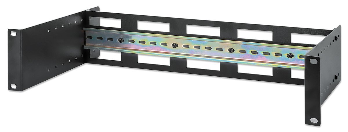 Intellinet 716345 Involucro 2U con guida DIN regolabile