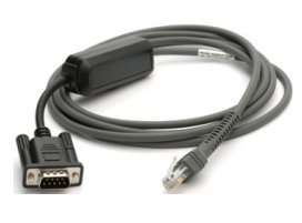 Zebra CBA-R10-S07ZBR cavo seriale Nero 2,13 m DB9 …