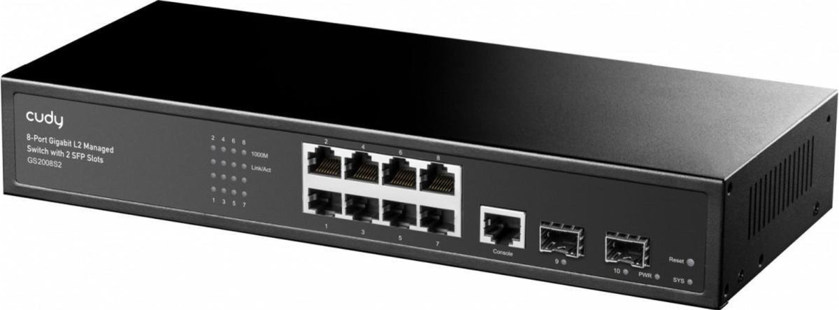 Cudy GS2008S2 switch di rete Gestito L2 Gigabit …