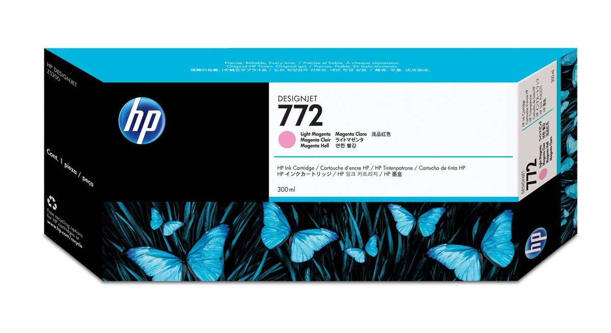 HP Cartuccia inchiostro magenta chiaro DesignJet 772, 300 …