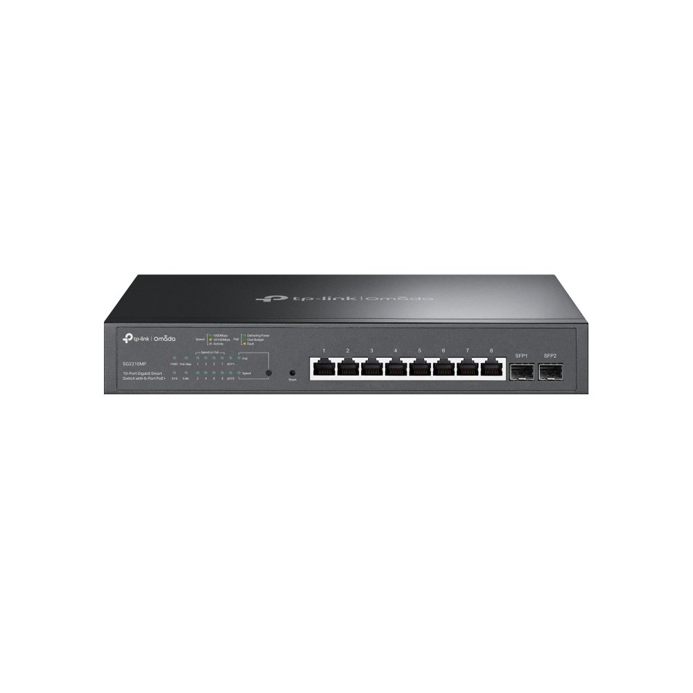 SWITCH 8 GIGABIT 2SFP 8POE+ 150W