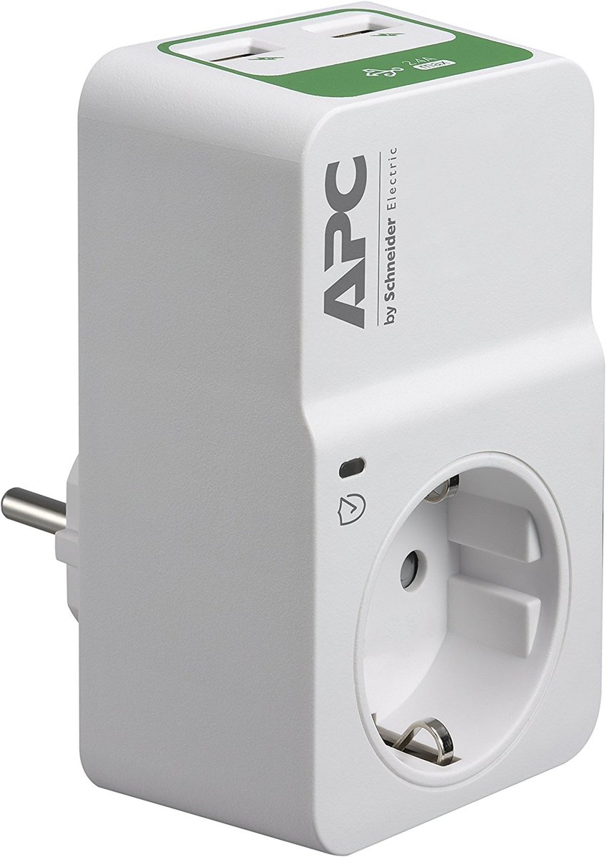 APC PM1WU2-GR protezione da sovraccarico Bianco 1 presa(e) …