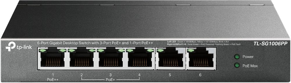 TP-LINK TL-SG1006PP V1 SWITCH NON GESTITO - 1 …