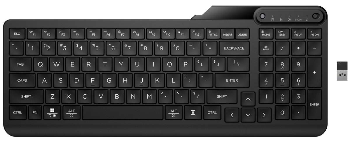 Tastiera wireless HP 475 dual mode - ricevitore …