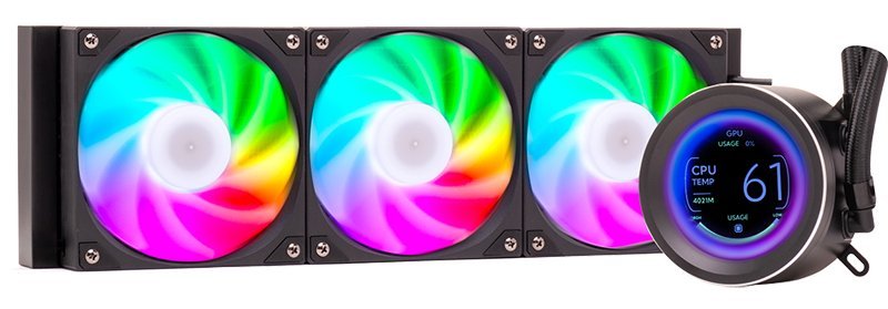 VENTOLA DISSIPATORE A LIQUIDO ARCTIC SPHERE LCD 360 …