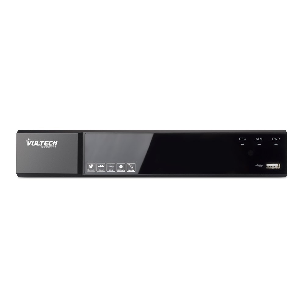 Vultech Security Network Video Recorder 4 Canali POE …