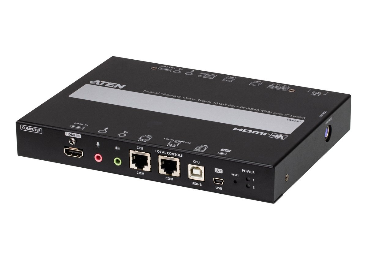 ATEN CN9850-AT-G switch per keyboard-video-mouse (kvm) Nero