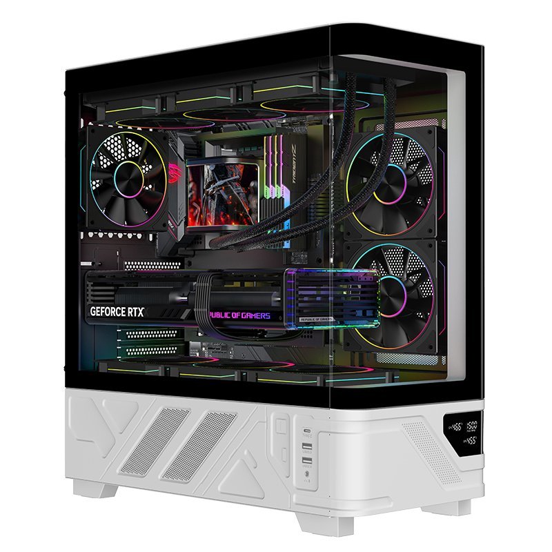CASE GAMING TOWER NETRON CURVED - NO ALIMENTATORE …