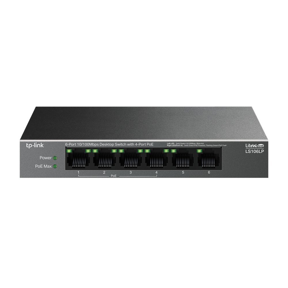TP-Link LiteWave LS106LP switch di rete Non gestito …