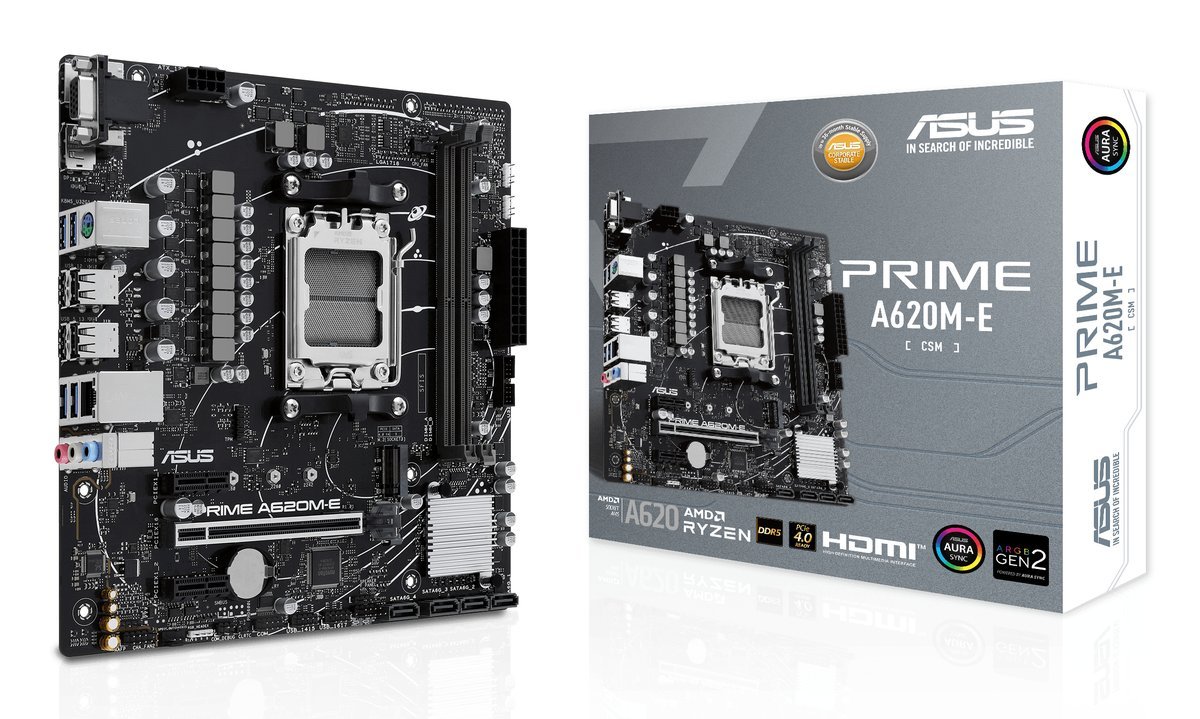 ASUS PRIME A620M-E-CSM AMD A620 Socket AM5 micro …
