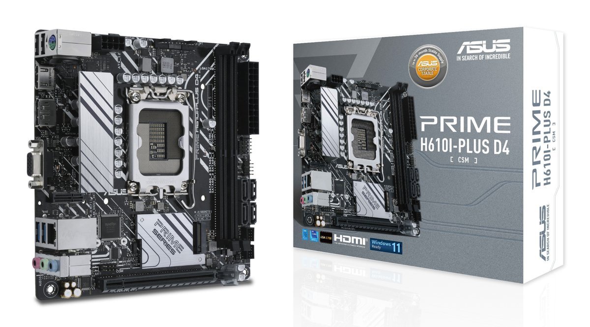 ASUS PRIME H610I-PLUS D4-CSM Intel H610 LGA 1700 …