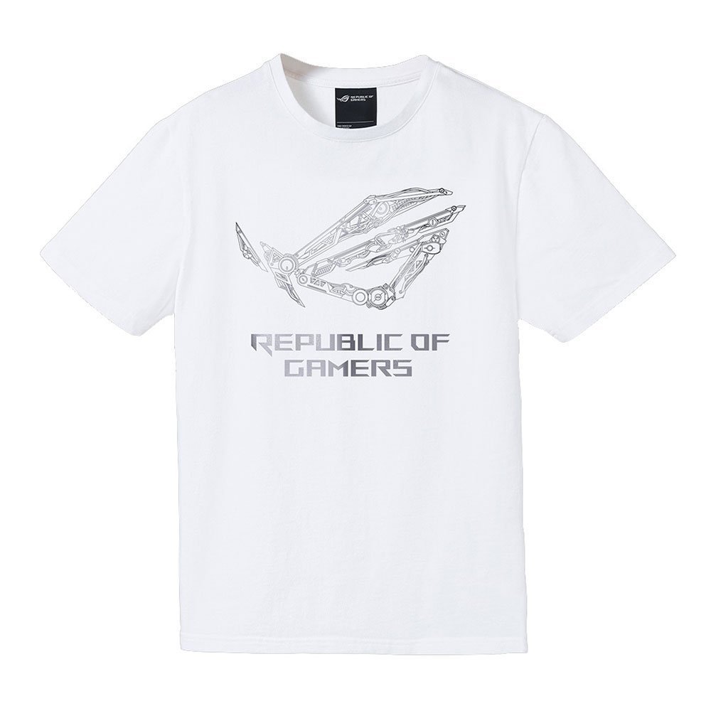 Asus ROG T-Shirt Mechanic, Taglia Small - Bianca