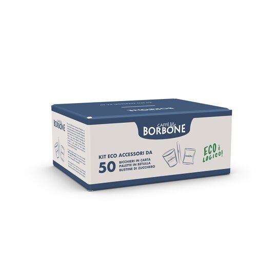 KIT ACCESSORI ECOLOGICO 50PZ BICCHIERINI DI CARTA + …