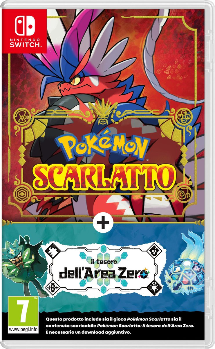 Switch Pokemon Scarlatto + DLC Il Tesoro dell'Area …