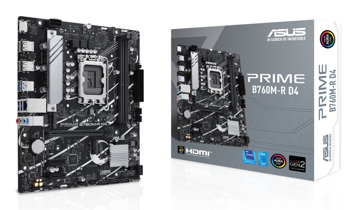 ASUS PRIME B760M-R D4 Intel B760 LGA 1700 …