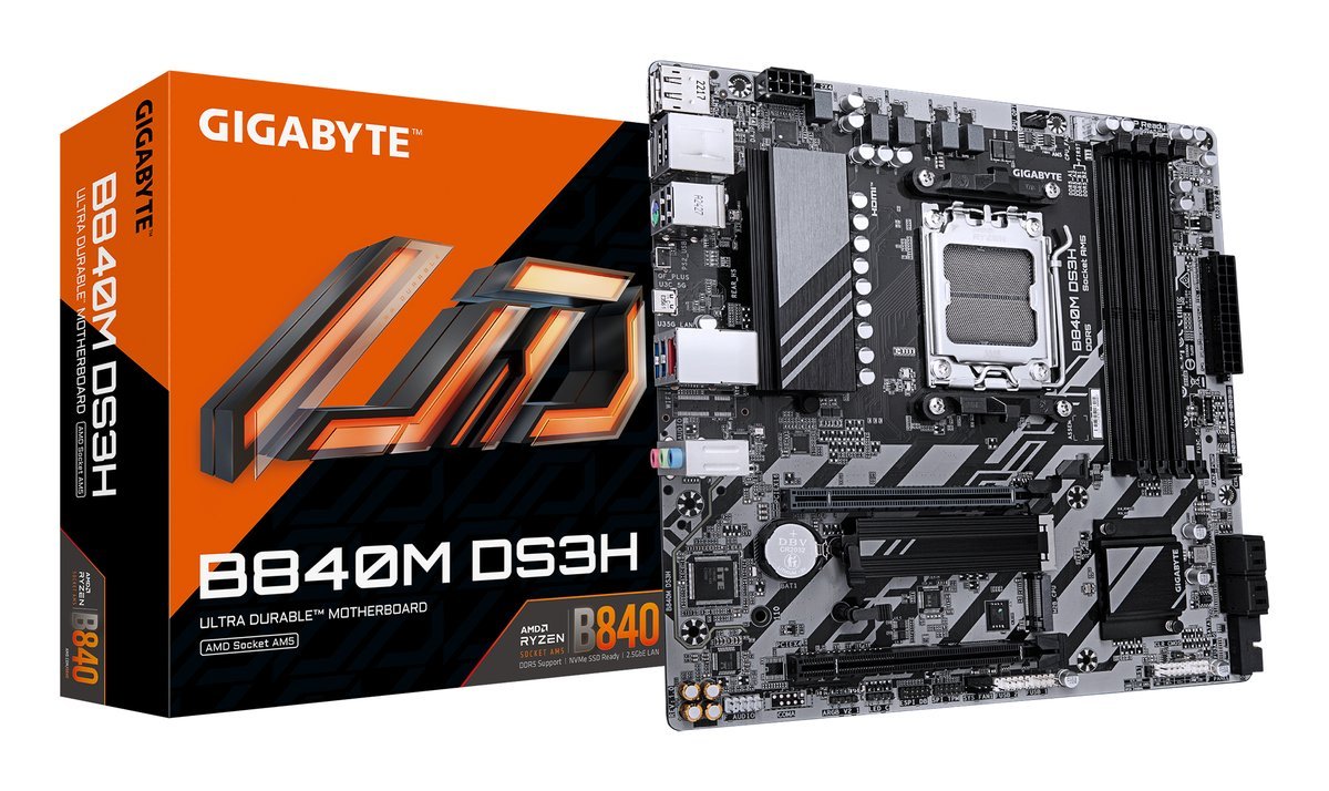 GIGABYTE B840M DS3H scheda madre AMD B840 Socket …