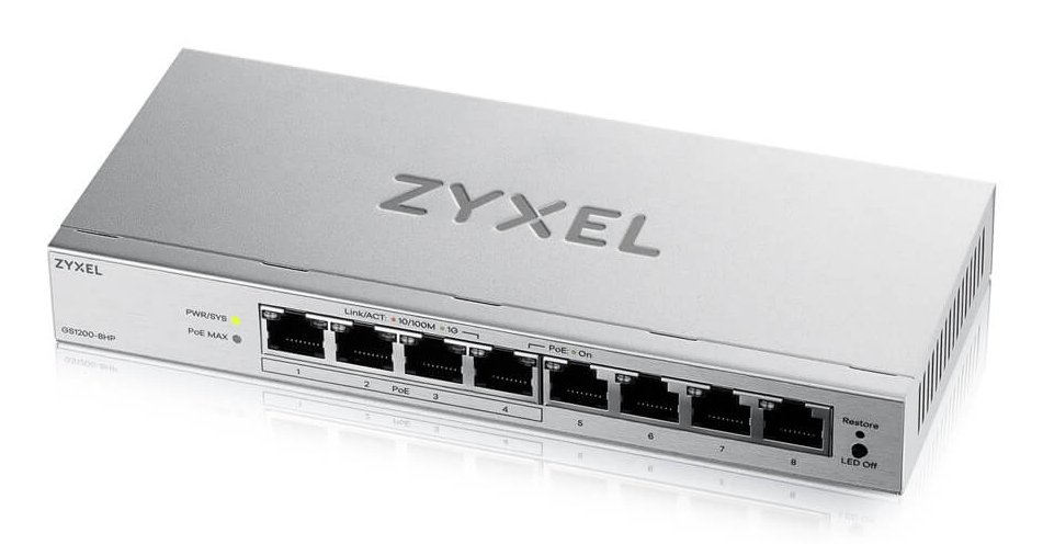 ZYXEL GS1200-8HPV3-EU0101F SWITCH GESTITO L2 - 8 x …