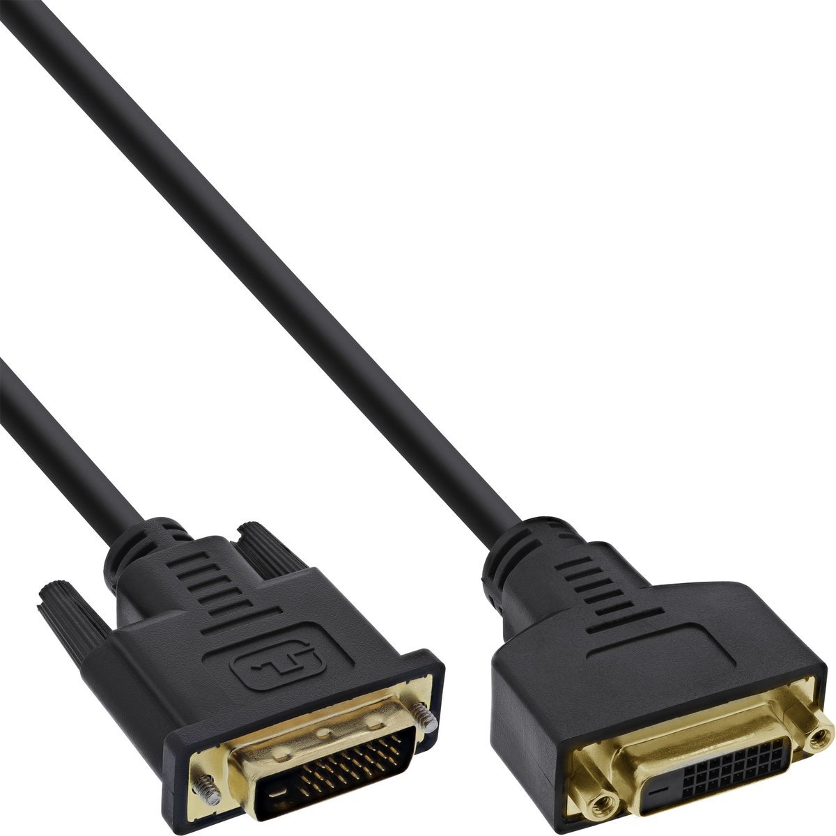 Cavo Monitor DVI-D 24+1 Maschio-Femmina Dorato Nero - …