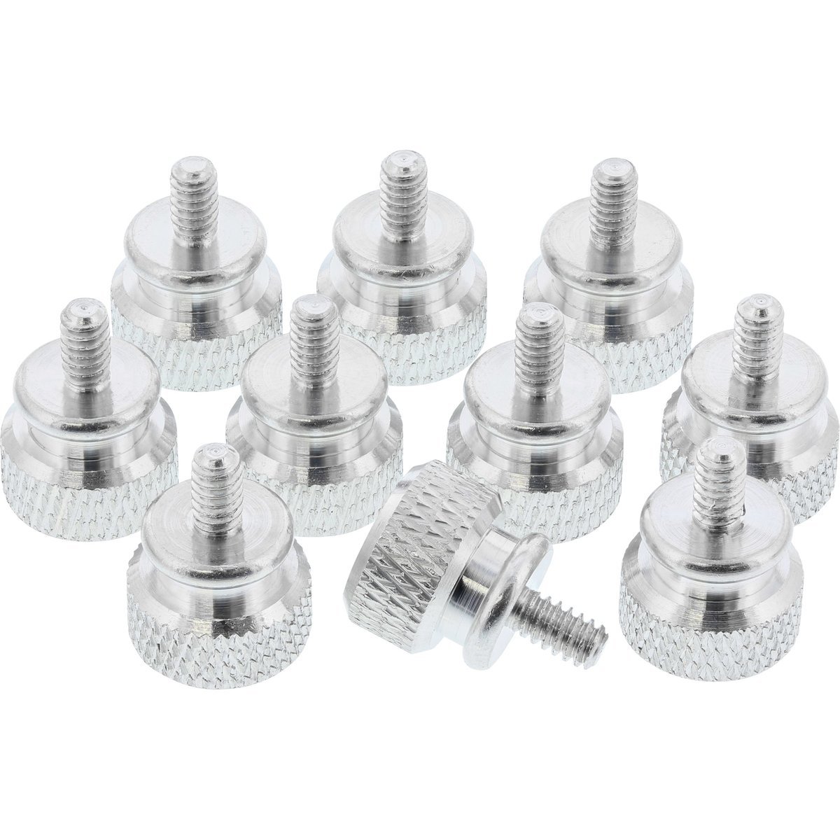 InLine Viti Zigrinate, 10pz - Argento