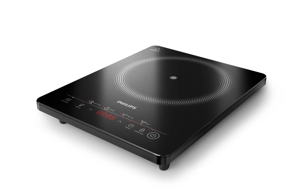 PHILIPS PIASTRA INDUZIONE HALOPLATE HD5830/90 4 PRESET 2000W …