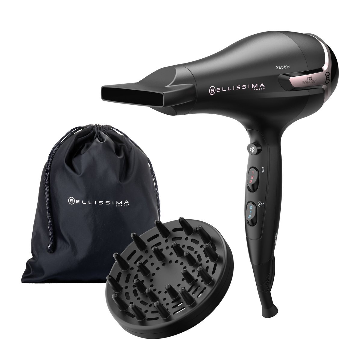 ASCIUGACAPELLI BELLISSIMA K9 2500 2300W - 3 TEMPERATURE …