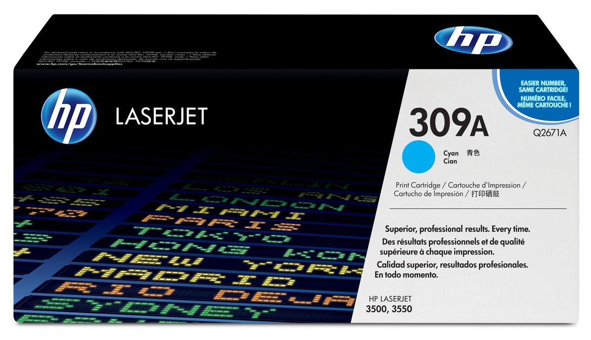HP 309A Cyan Original LaserJet Toner Cartridge cartuccia …