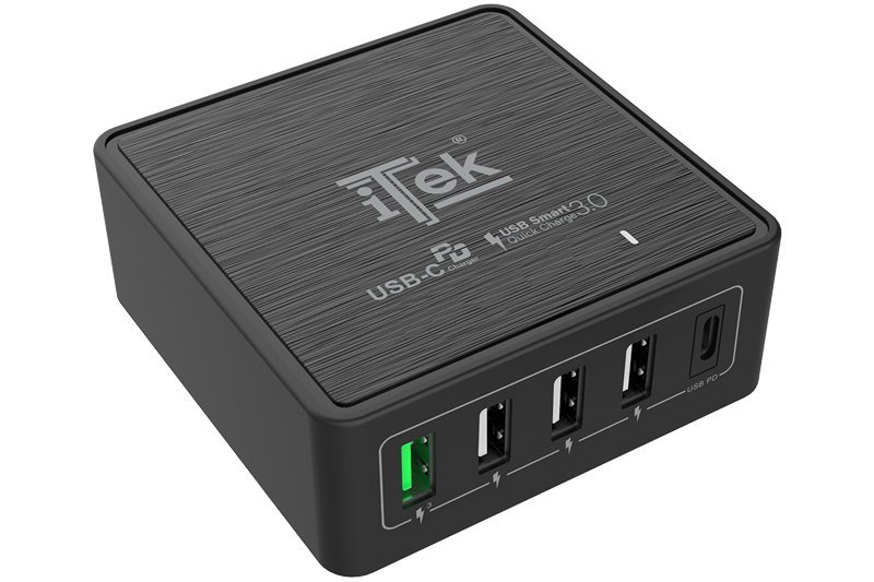 CARICABATTERIE DA TAVOLO CON 5 PORTE USB - …