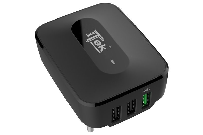 CARICABATTERIE DA MURO CON 3 PORTE USB - …