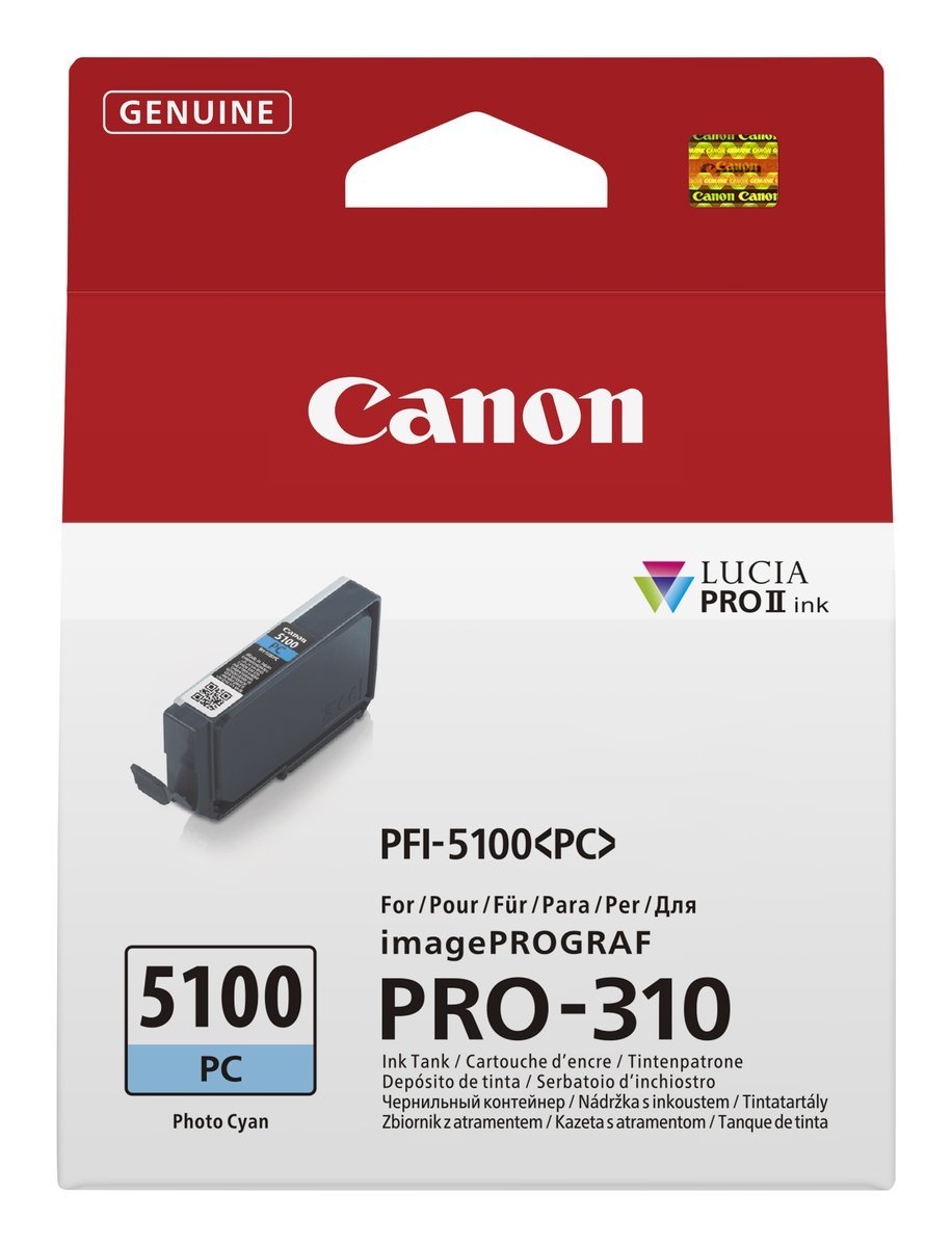 CANON PFI-5100 PC CIANO FOTOGRAFICO 14.4ML PER imagePROGRAF …