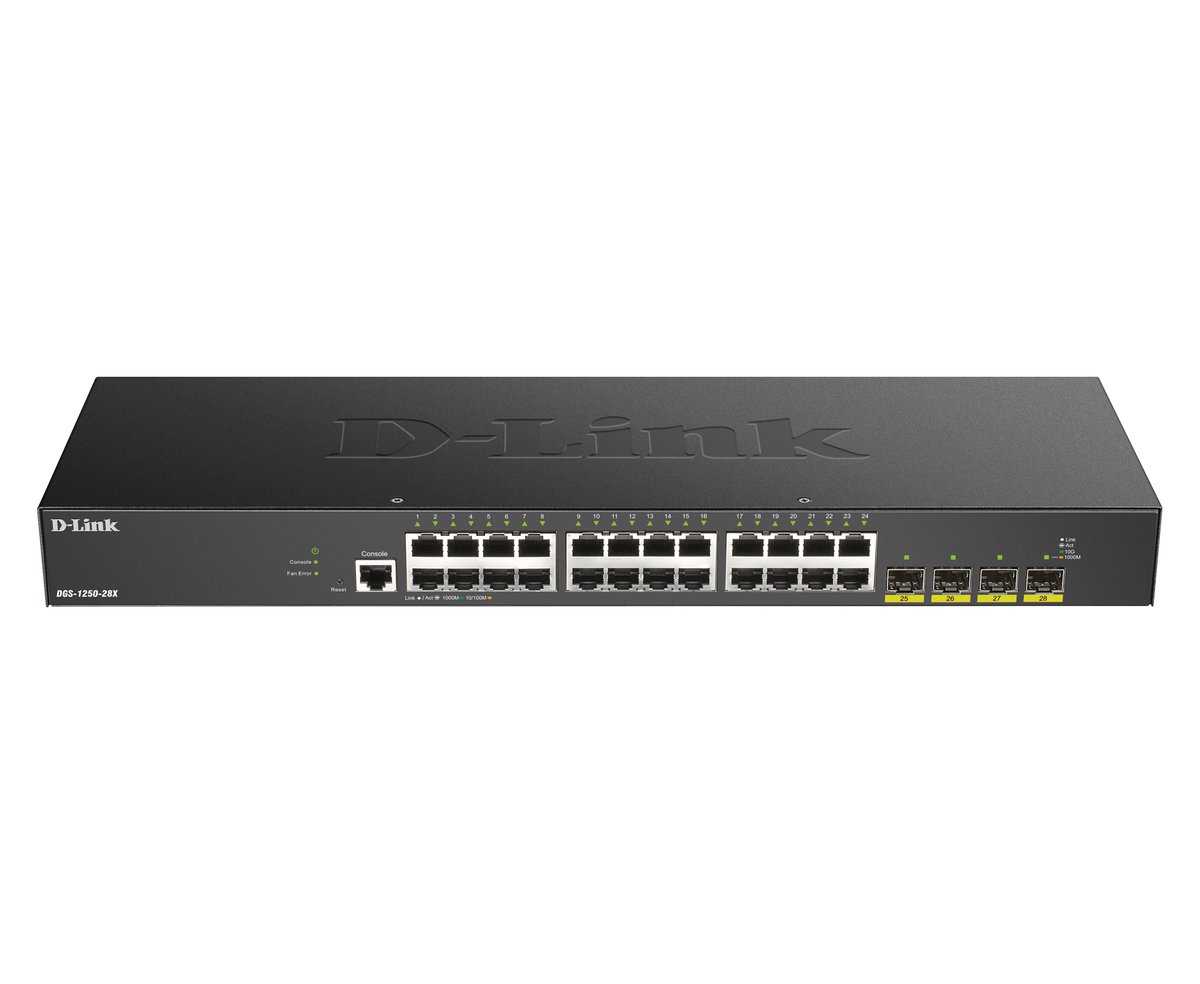 D-Link DGS-1250-28X switch di rete Gestito L3 Gigabit …
