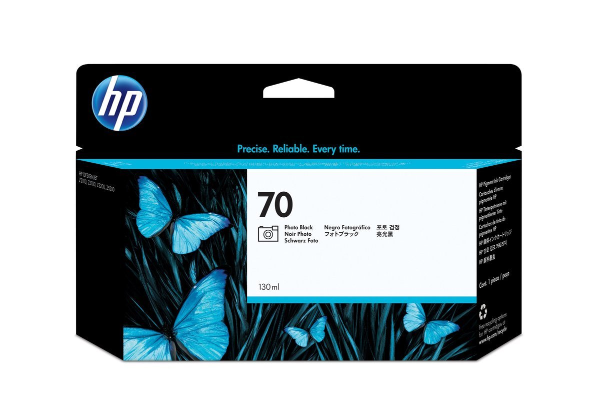 HP Cartuccia inchiostro nero fotografico DesignJet 70, 130 …
