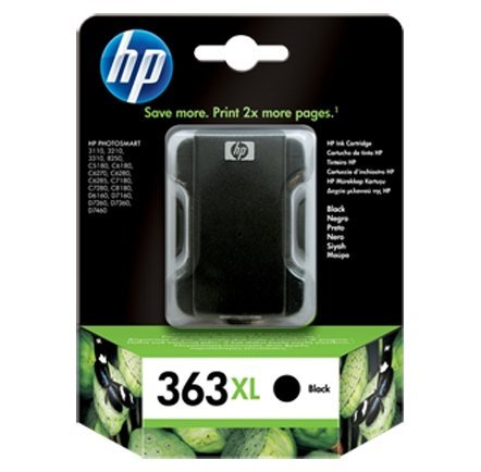HP 363 Large Black Ink Cartridge with Vivera …