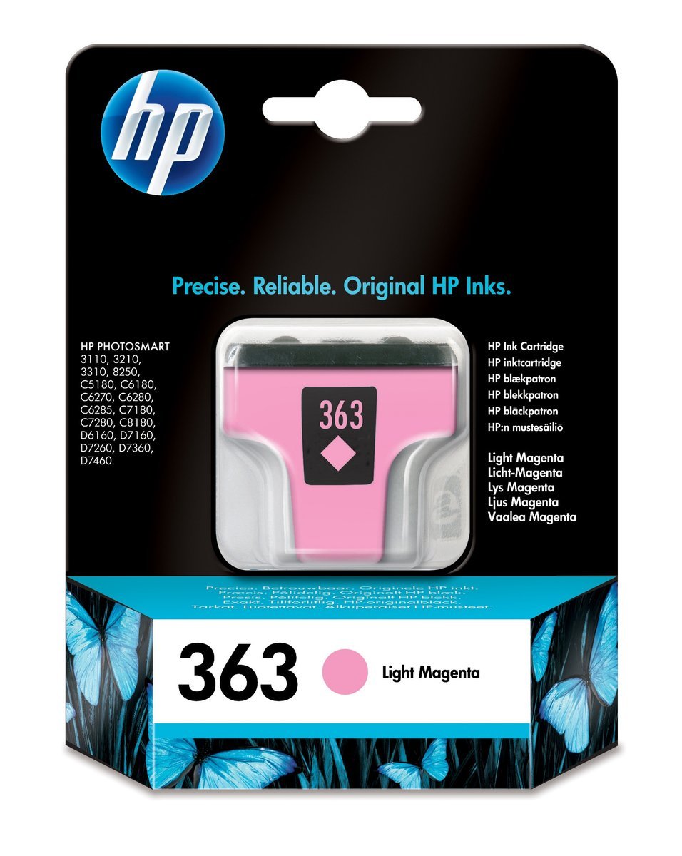 HP 363 Light Magenta Ink Cartridge with Vivera …