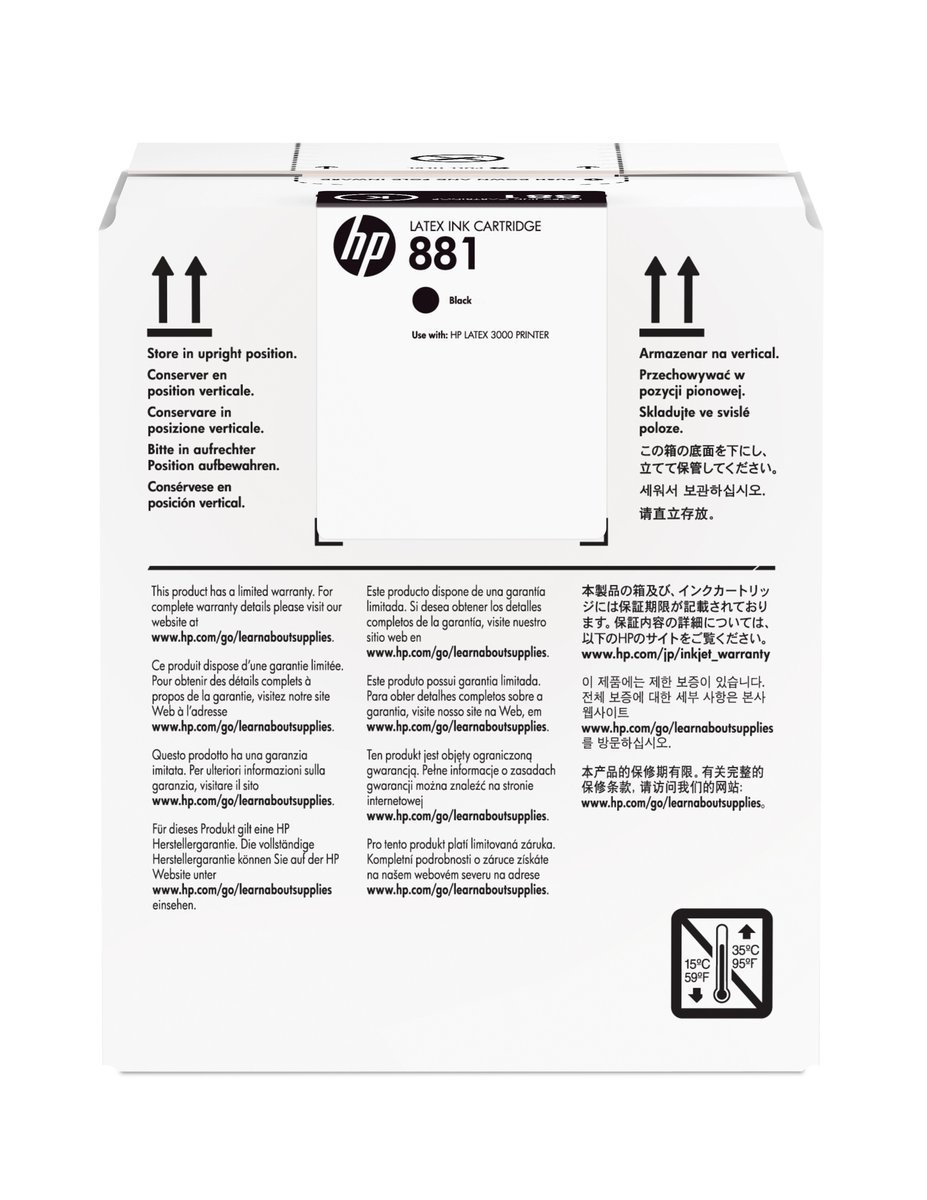 HP INC HP 881 5-LTR BLACK LATEX INK …