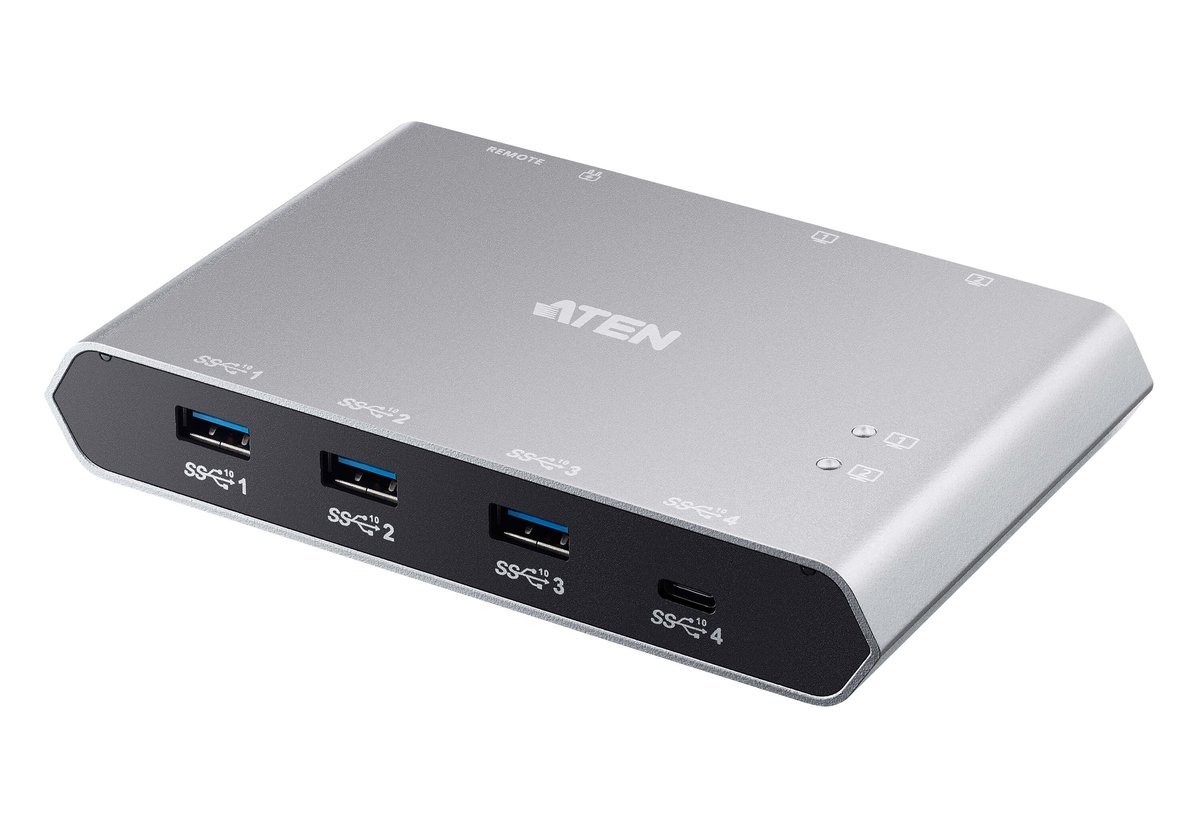 ATEN US3342 switch per keyboard-video-mouse (kvm) Argento