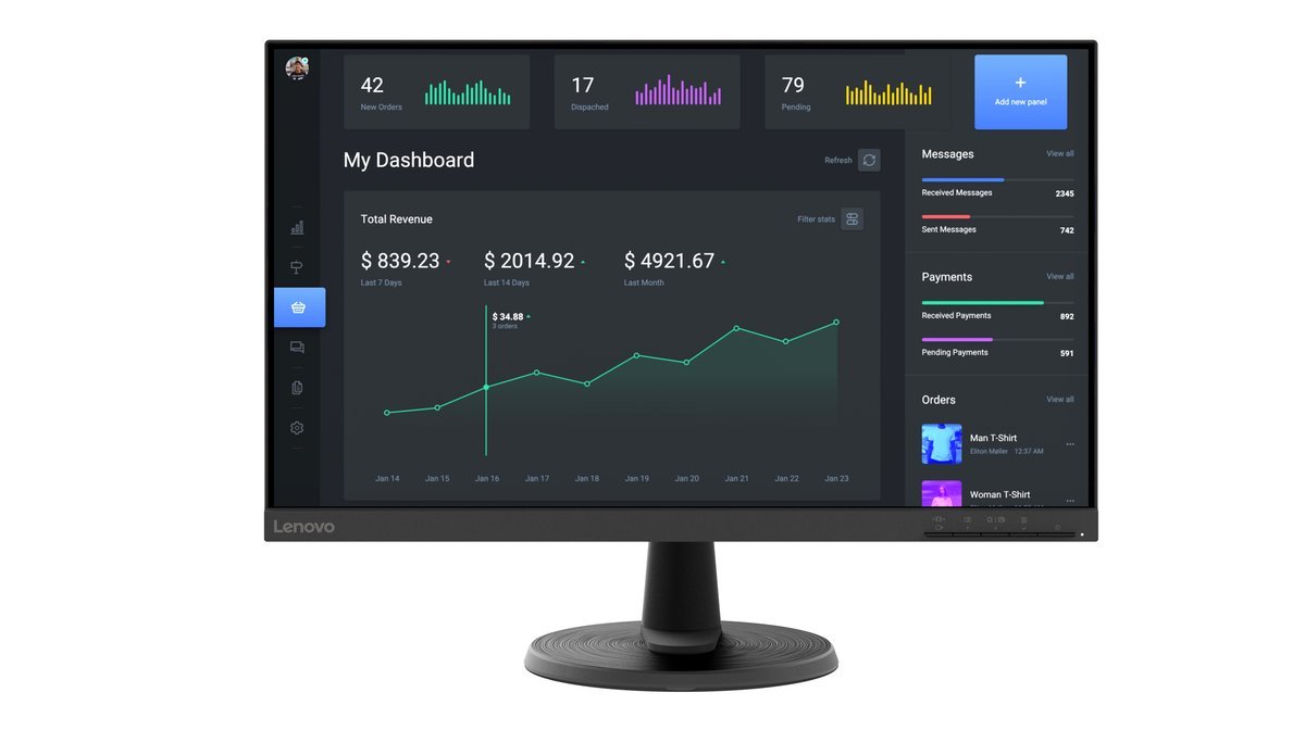 Lenovo C24-40 Monitor PC 60,5 cm (23.8") 1920 …