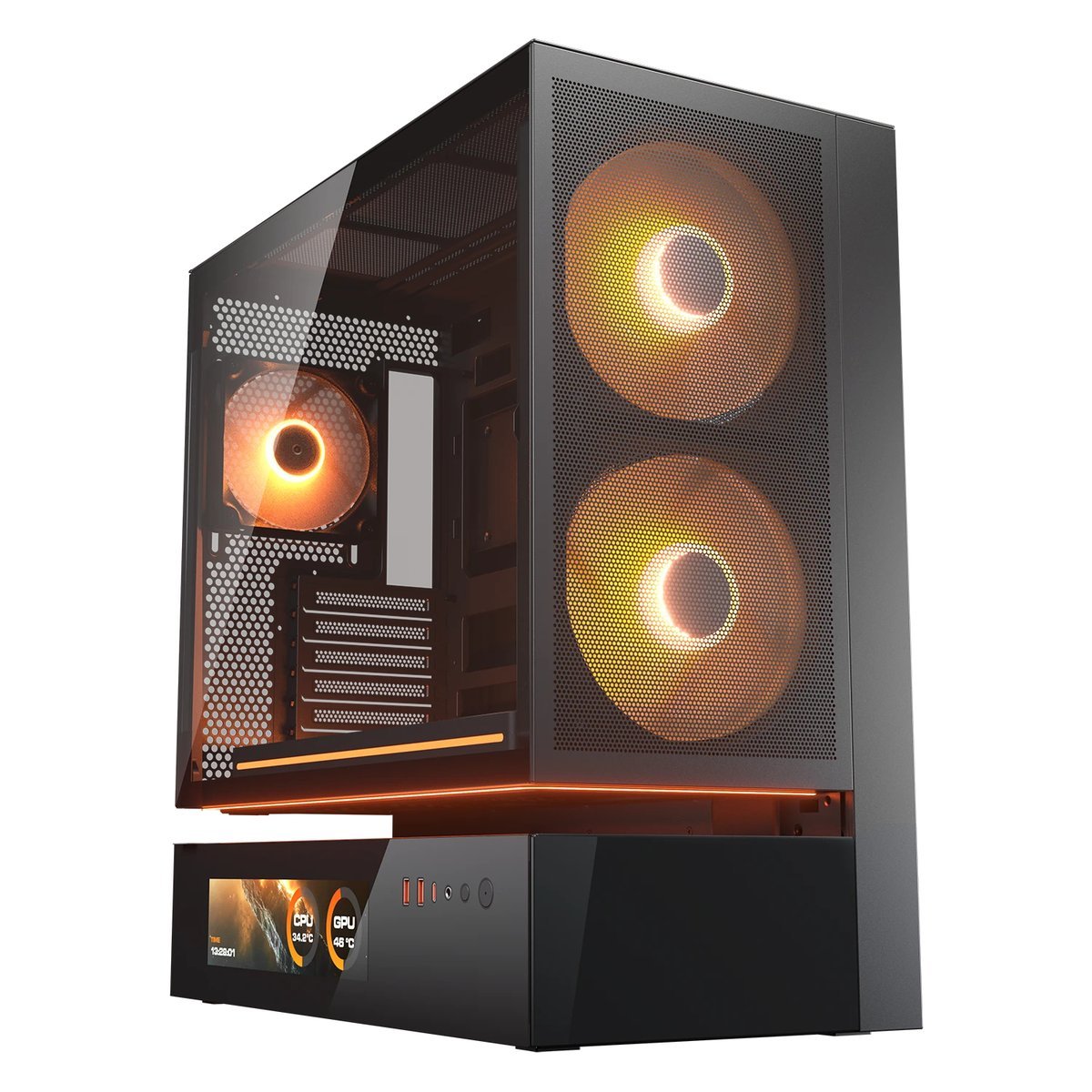 Cougar CFV235 Mesh Vision, Mid-Tower, Vetro Temperato - …