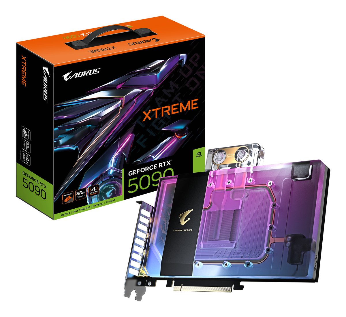 GIGABYTE AORUS GeForce RTX 5090 XTREME WATERFORCE WB …