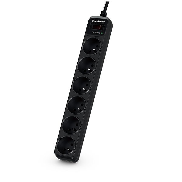 CyberPower B0620SC0-FR protezione da sovratensioni Nero 6 presa(e) …