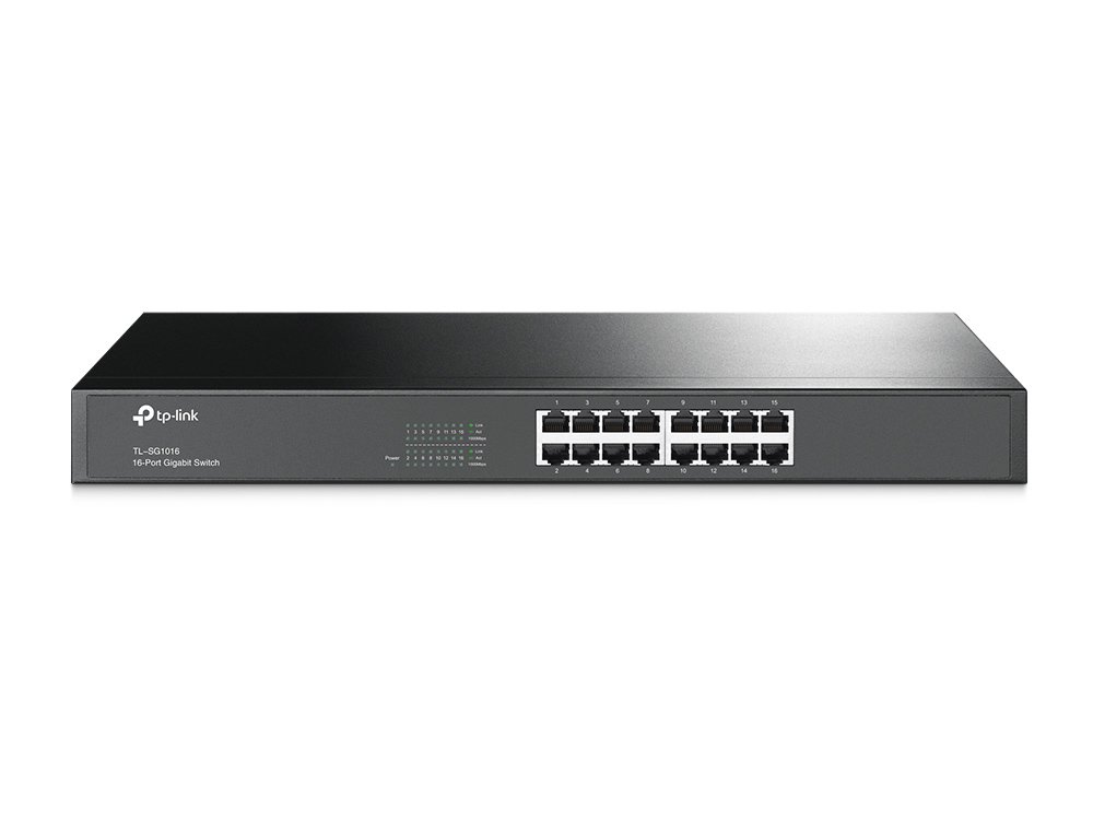 SWITCH 16P GIGABIT RACK MOUNTABLE S STEEL CASE …