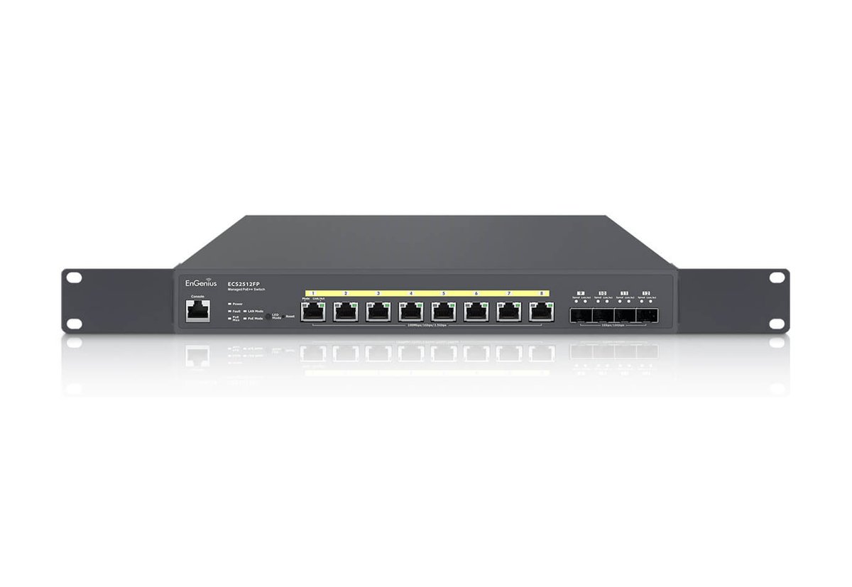 EnGenius ECS5512FP Switch gestito 8x10Gb PoE++ 420W, 4x …