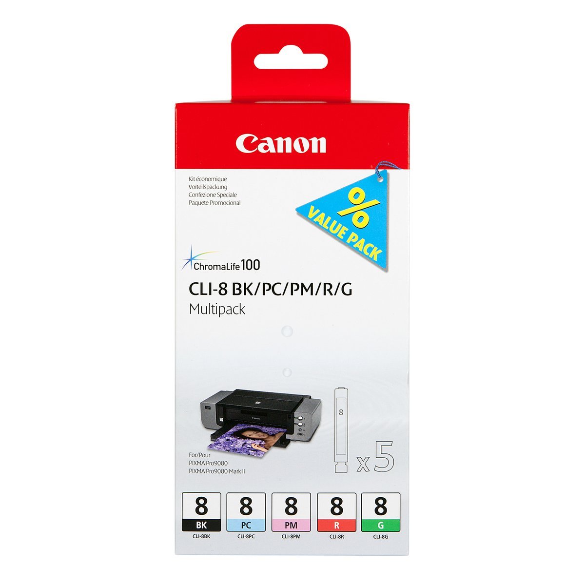 Canon 0620B027 cartuccia d'inchiostro 5 pz Originale Ciano …