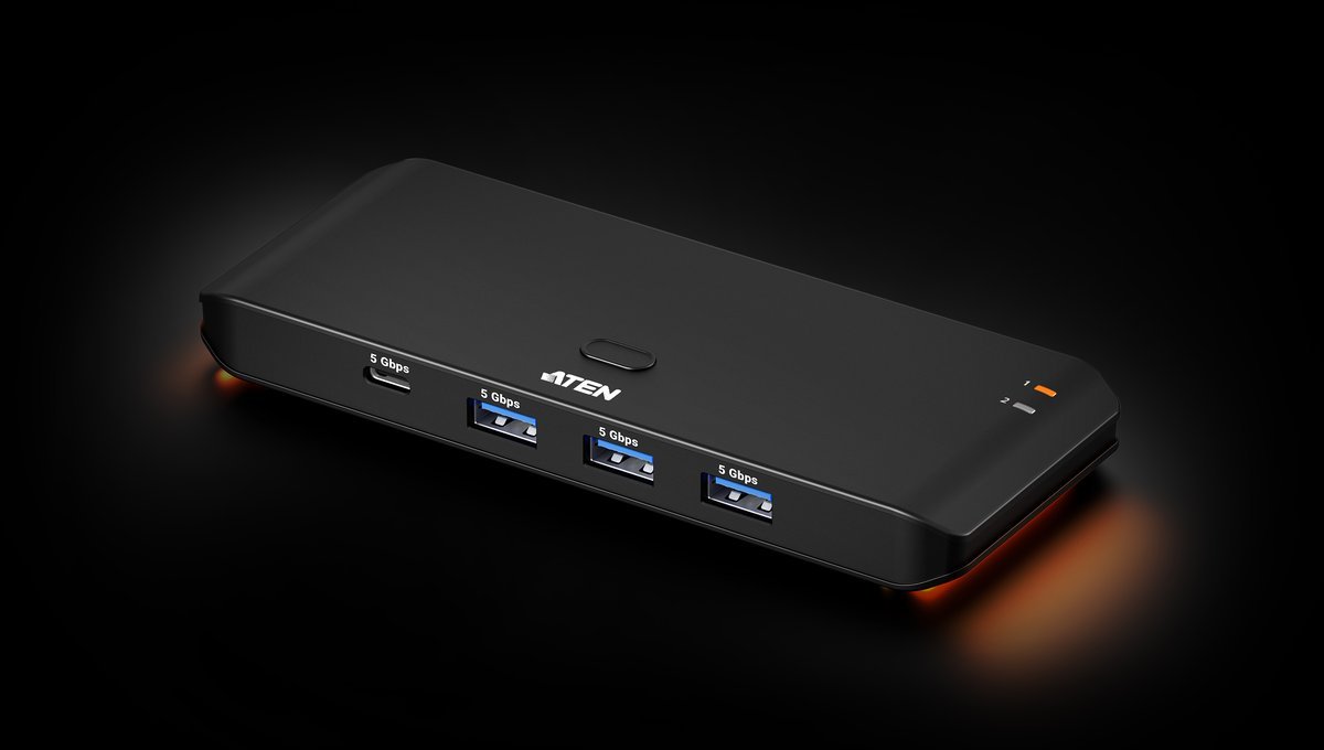 Aten US5324-AT 2x4 USB 3.2 Gen 1 Sharing …