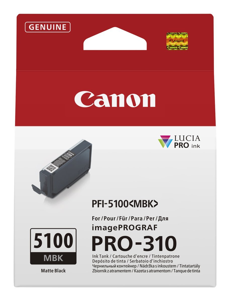 CANON PFI-5100 MBK NERO OPACO 14.4ML PER imagePROGRAF …