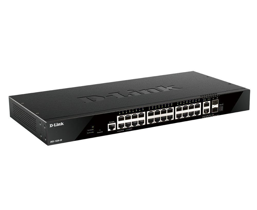 D-LINK DGS-1520-28/E 28-Port Smart Managed Gigabit Stack Switch …