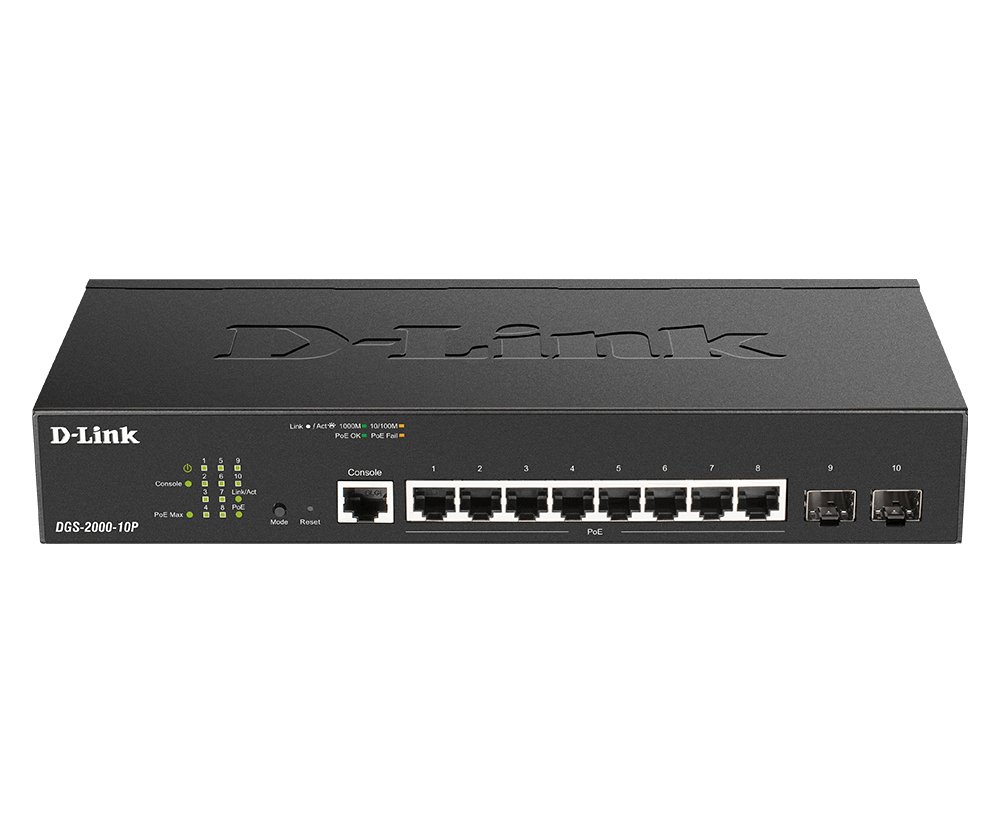 D-LINK DGS-2000-10P SWITCH 8 PORTE POE GESTITO L2 …