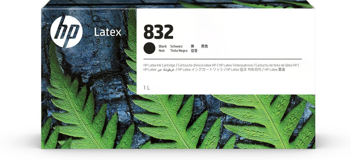 HP INC HP 832 1L BLACK LATEX INK …
