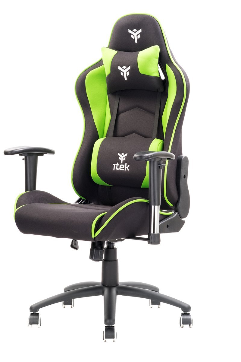 iTek Gaming Chair PLAYCOM FM20 - Tessuto, Doppio …
